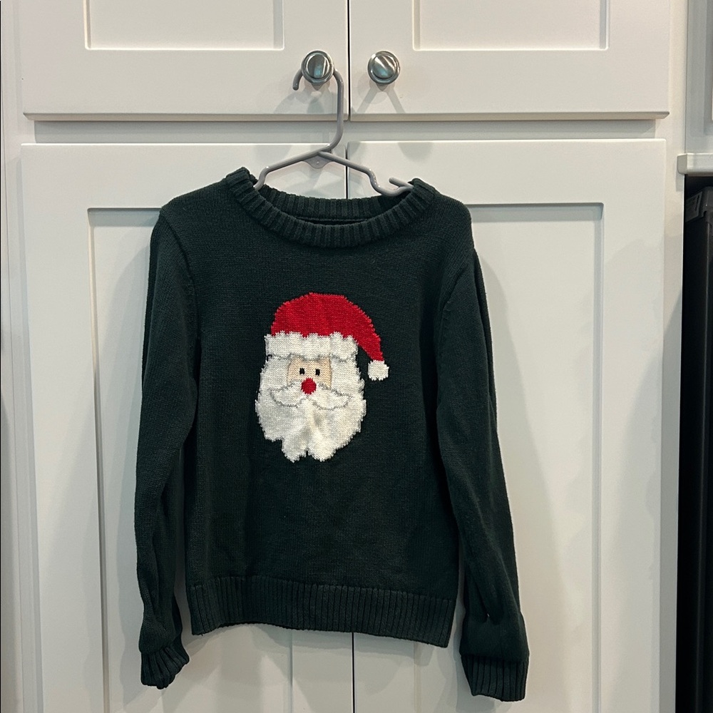 Kids Holiday Sweater with Santa Design